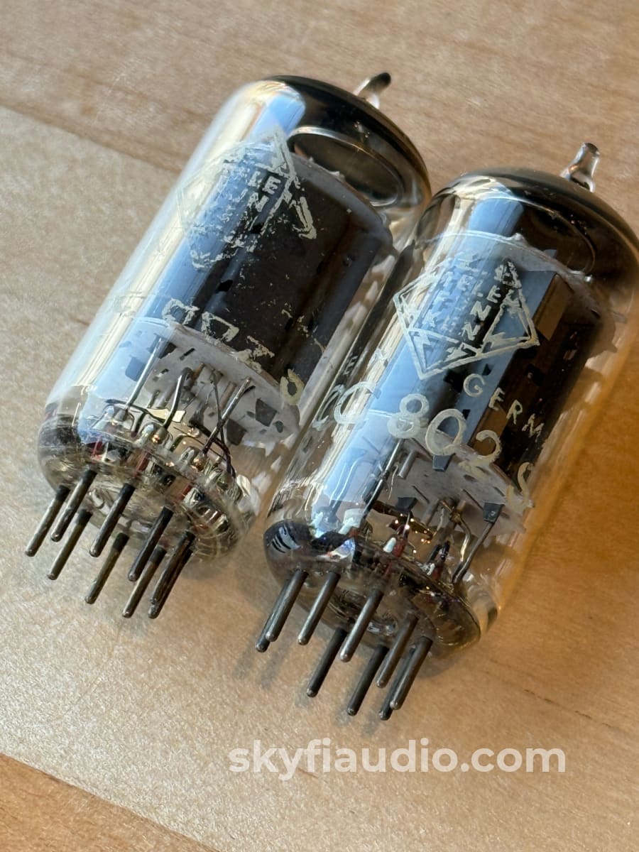 Telefunken ECC802 S Matched & Balanced Pair - Holy Grain 12AU7 Accessory