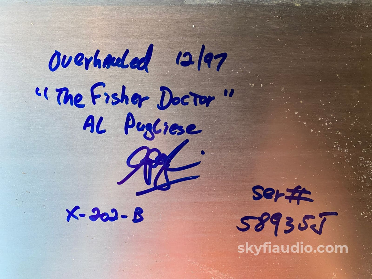 The Fisher X-202B Tube Integrated Amplifier With Case - Super Clean Survivor!