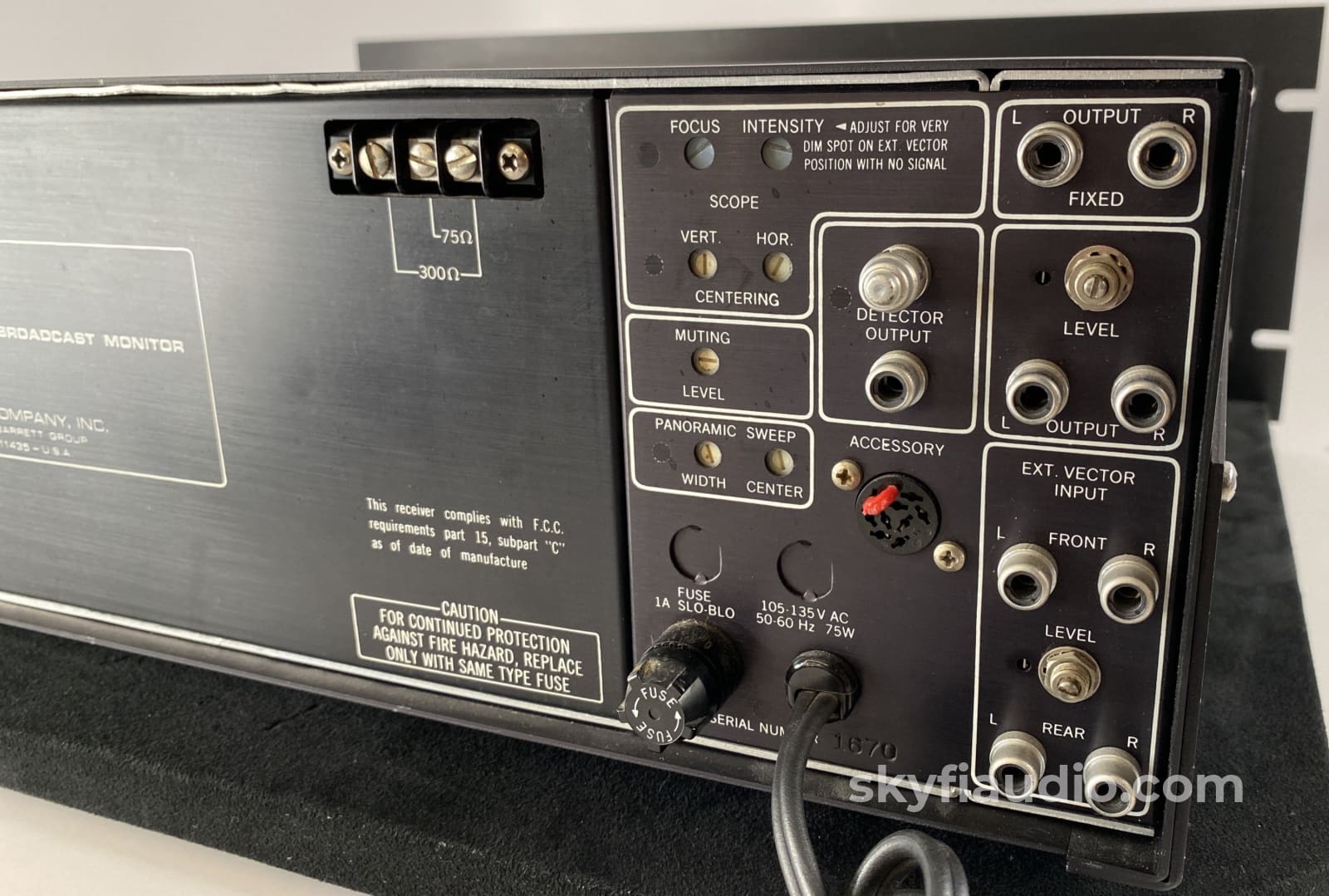 The Sequerra Model No. 1 Broadcast Monitor - Super Rare Rack Mount Studio Edition Tuner