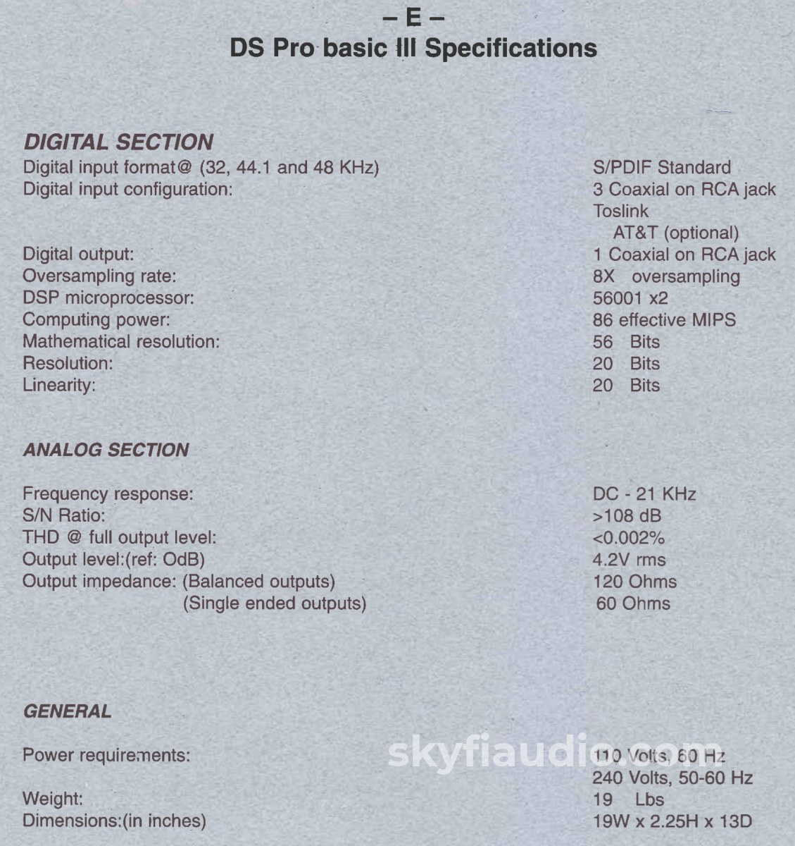 Theta Digital Ds Pro Basic Iii - Processor (Dac) Cd +