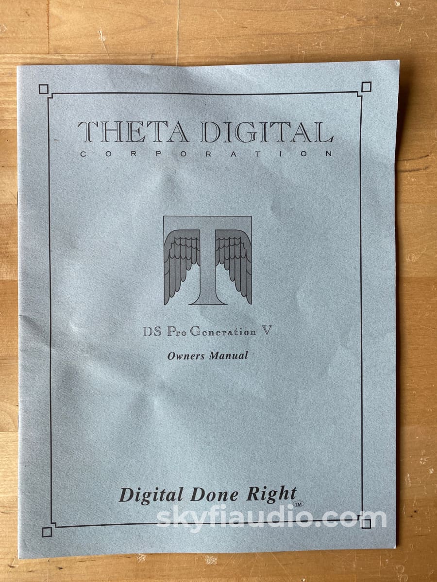 Theta Ds Pro Generation V Digital Processor Cd +