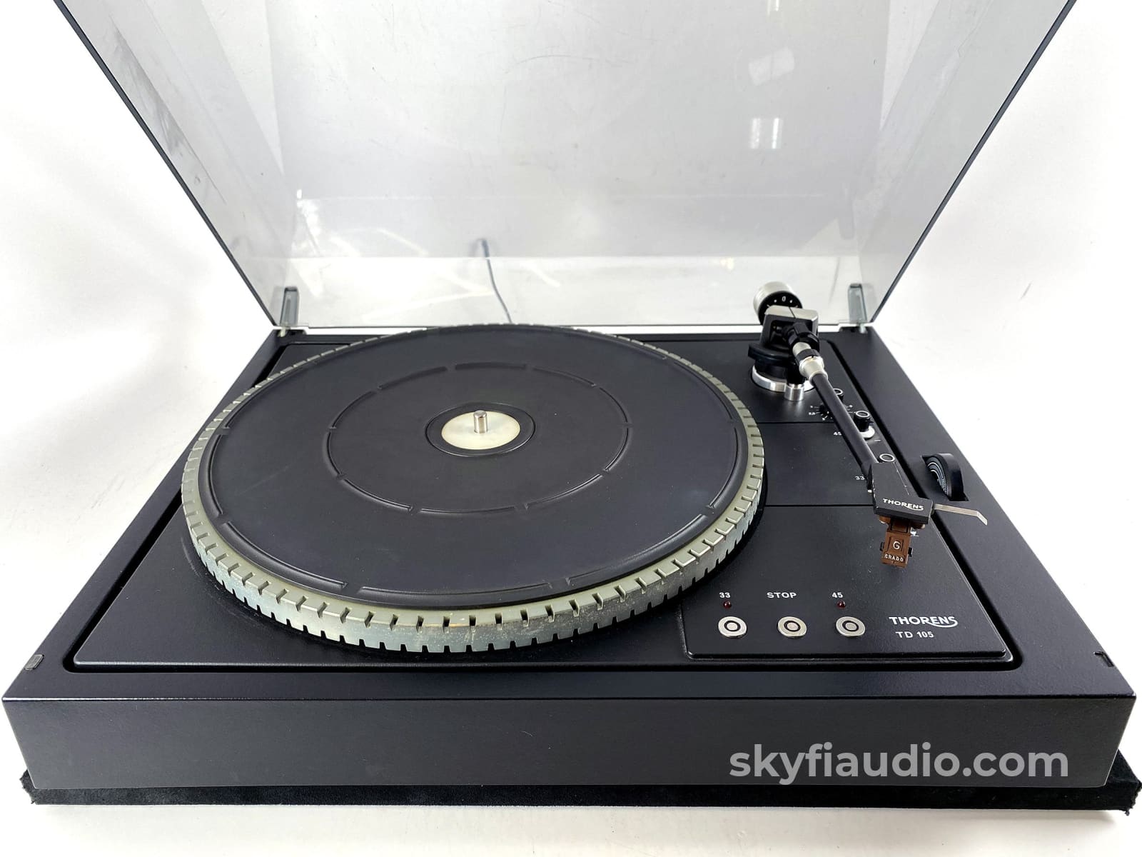 Thorens Td 105 Vintage Turntable With Grado Gold Cartridge