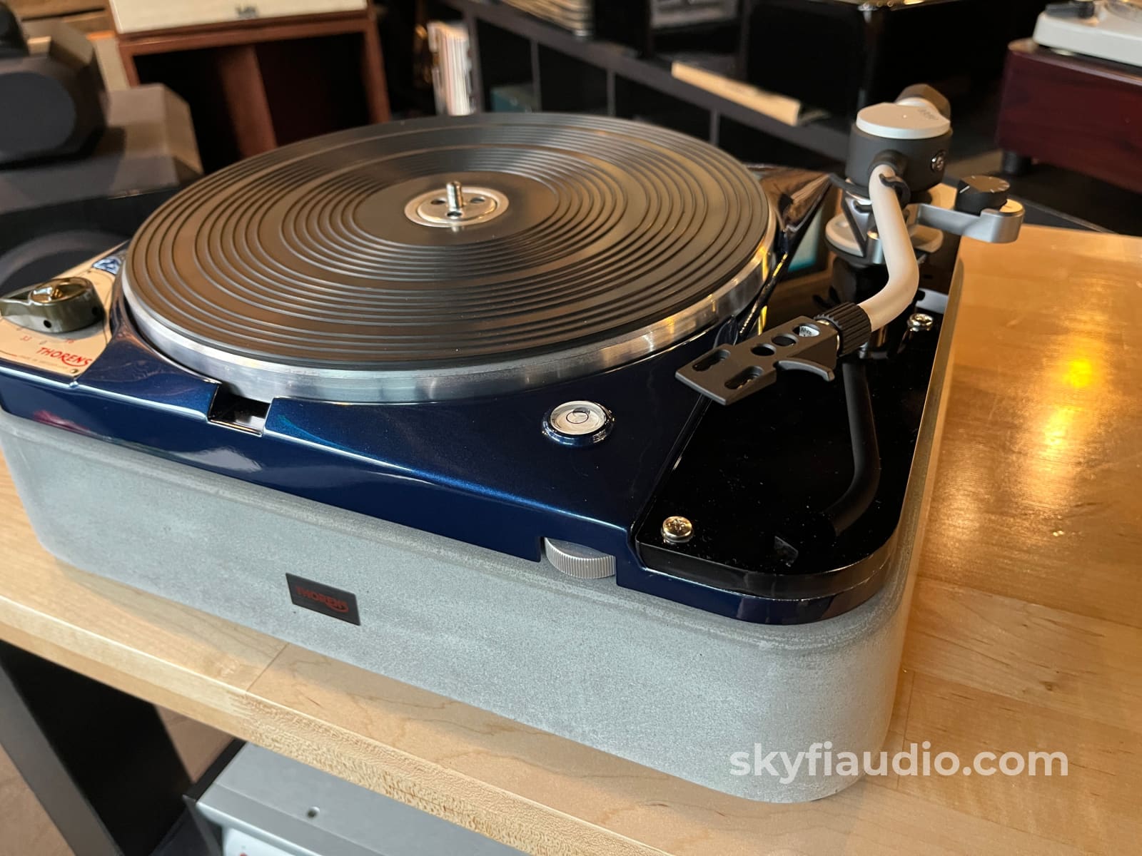 Thorens TD-124 Turntable W/ - Concrete Plinth and New Lyra Delos MC Phono Cartridge Turntable