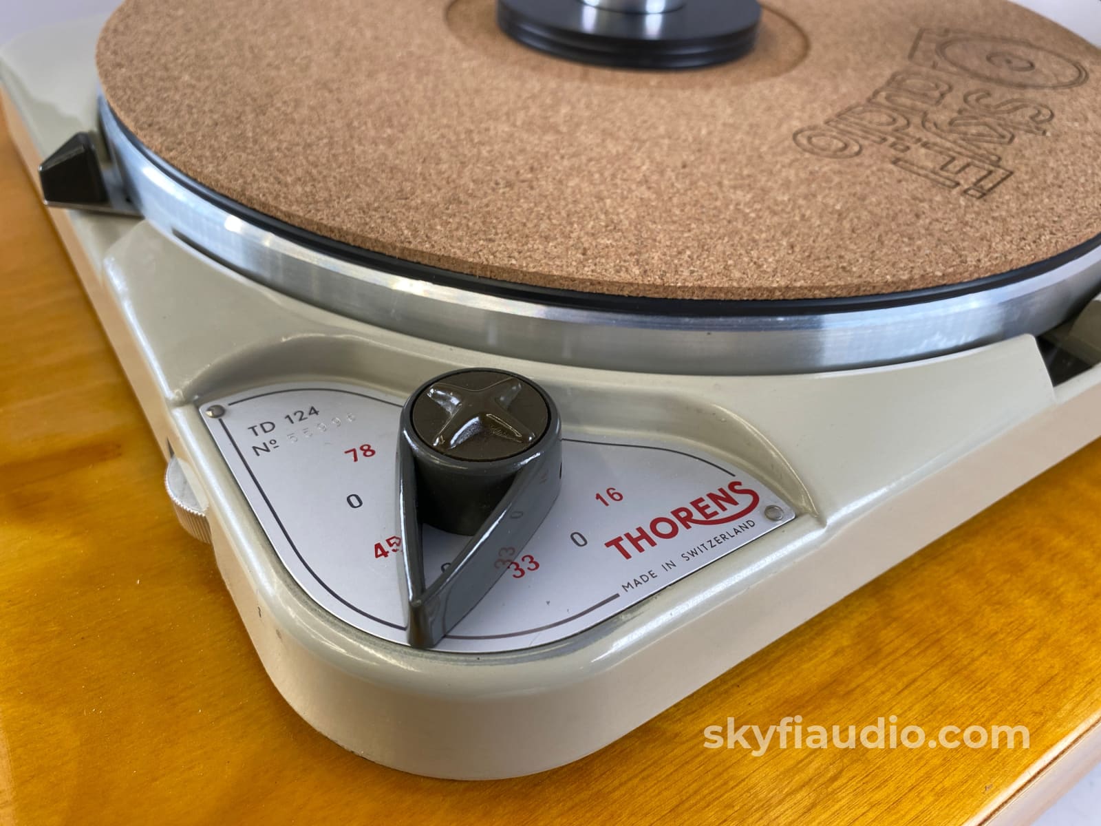 Thorens Td-124 With Custom Solid Wood Plinth And Sme3009 Tonearm Turntable