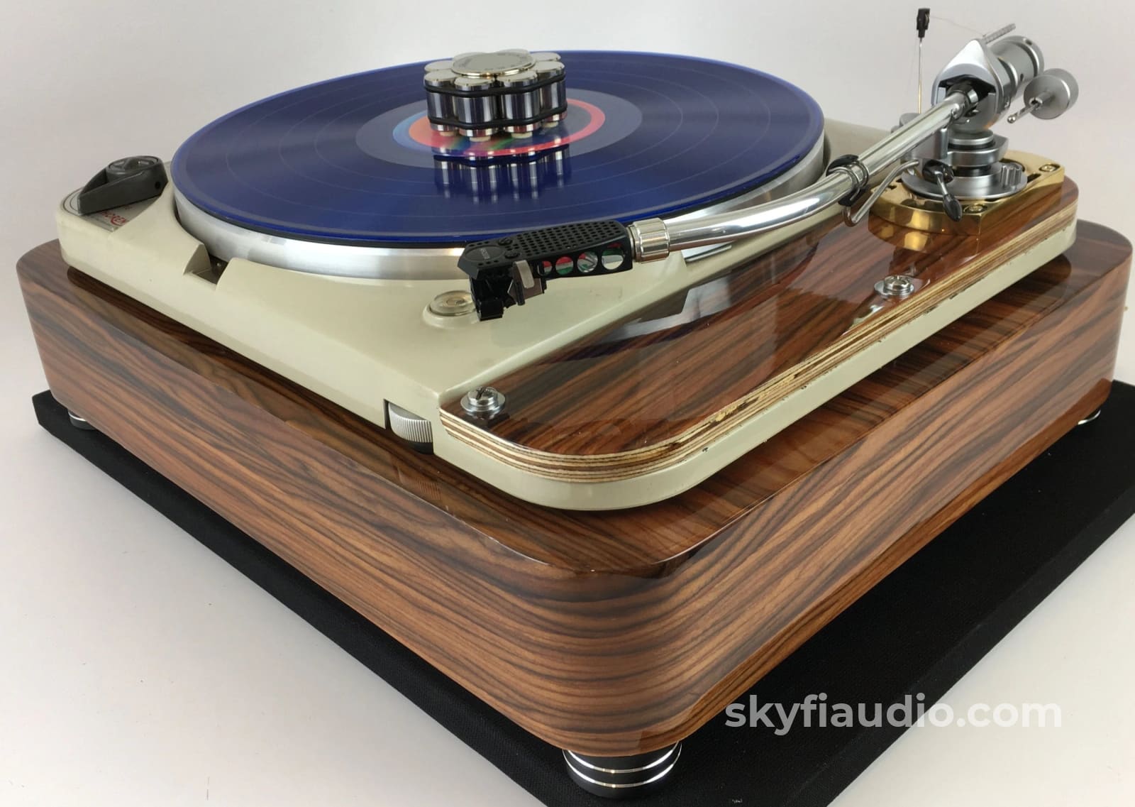 Thorens Td-124 With New Sme 3009 And Solid Rosewood Plinth Turntable