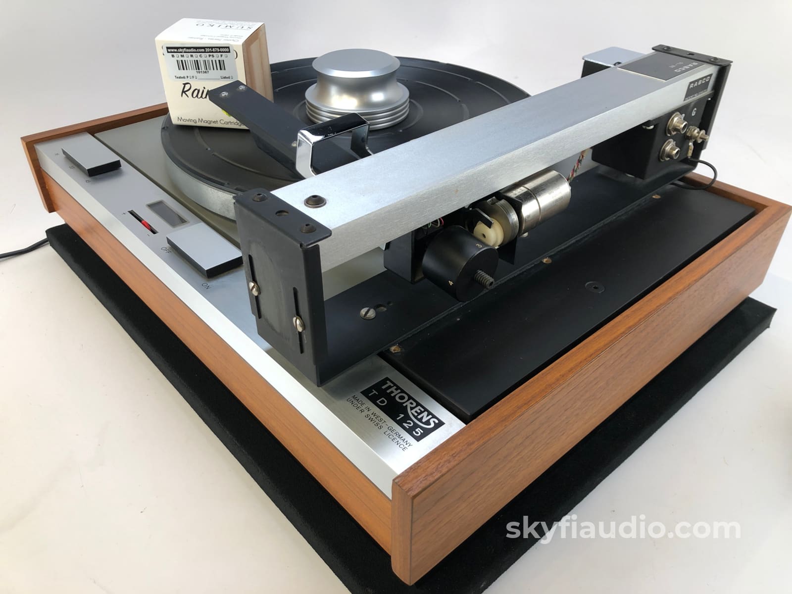 Thorens Td-125 Vintage Turntable W/Rabco Tangential Tonearm And New Sumiko Cartridge