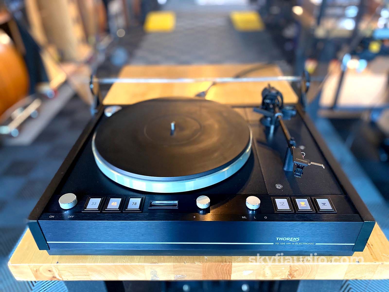 Thorens Td 126 Mkiii Vintage Turntable With Grado Cartridge