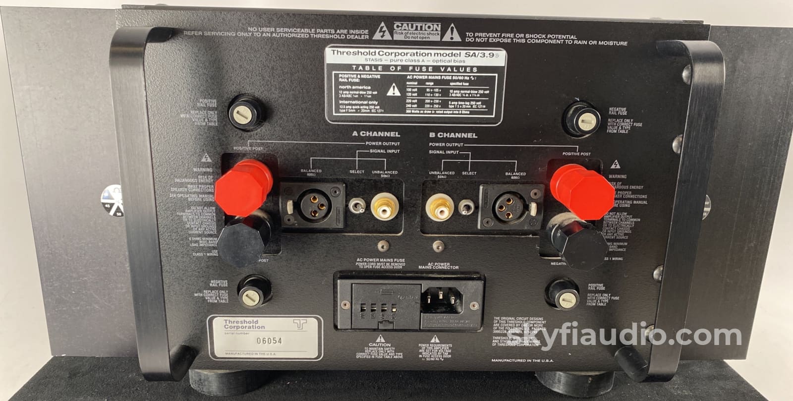 Threshold Sa/3.9E Stasis Solid State Vintage Amplifier (Nelson Pass) Rare
