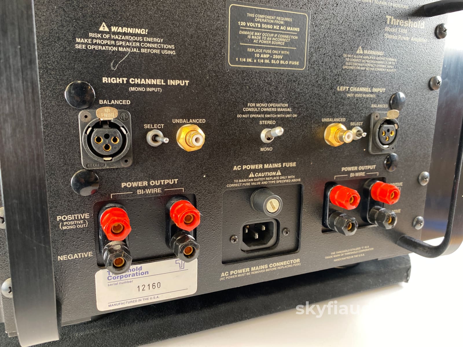 Threshold T-400 Almost Vintage Amplifier - Pure Class A Power