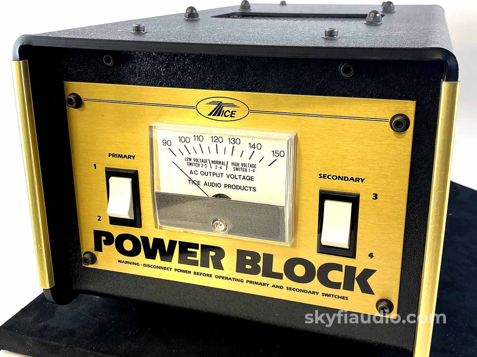 Tice Power Block Conditioner