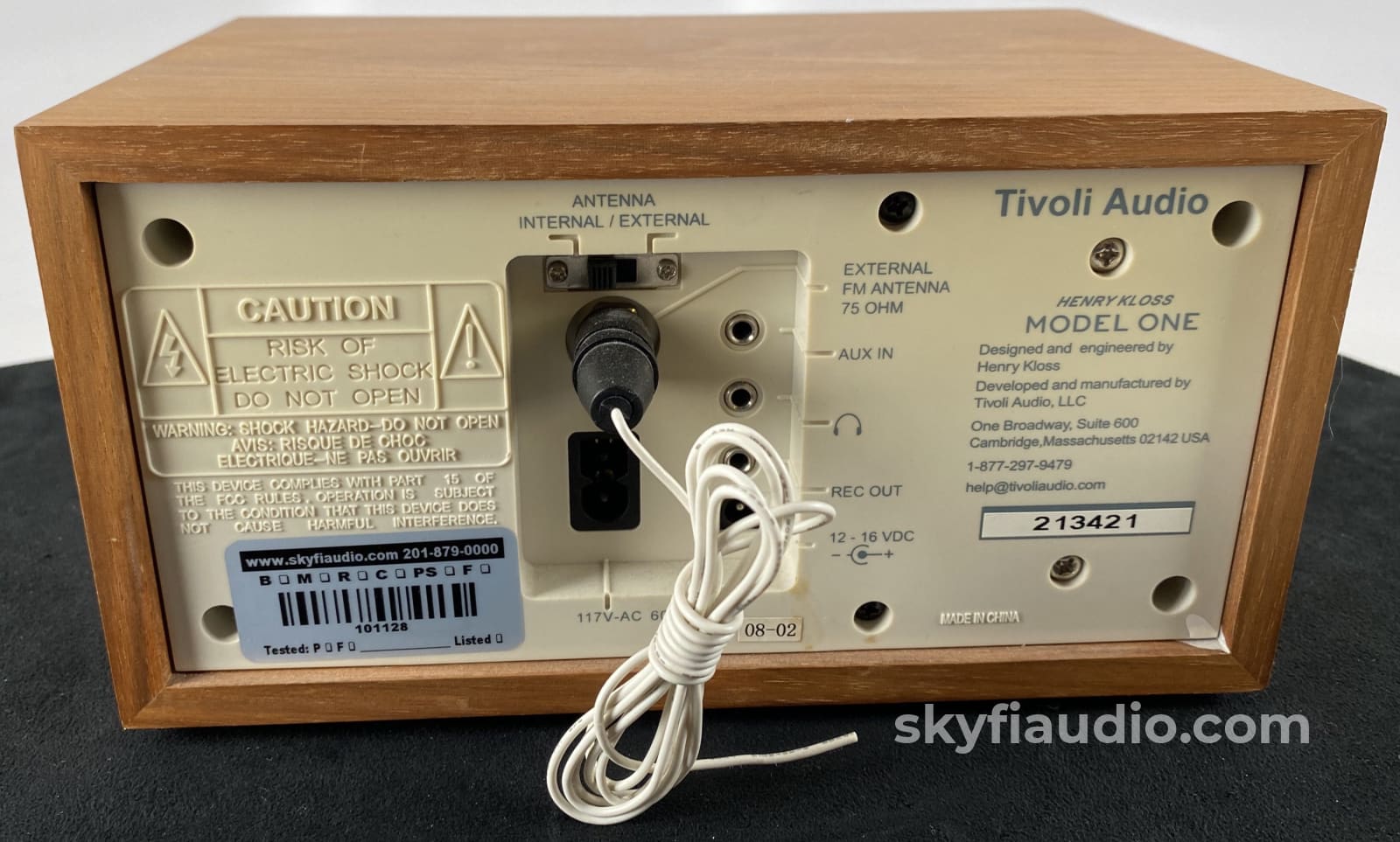 Tivoli Audio Henry Kloss Model One Fm Radio Tuner