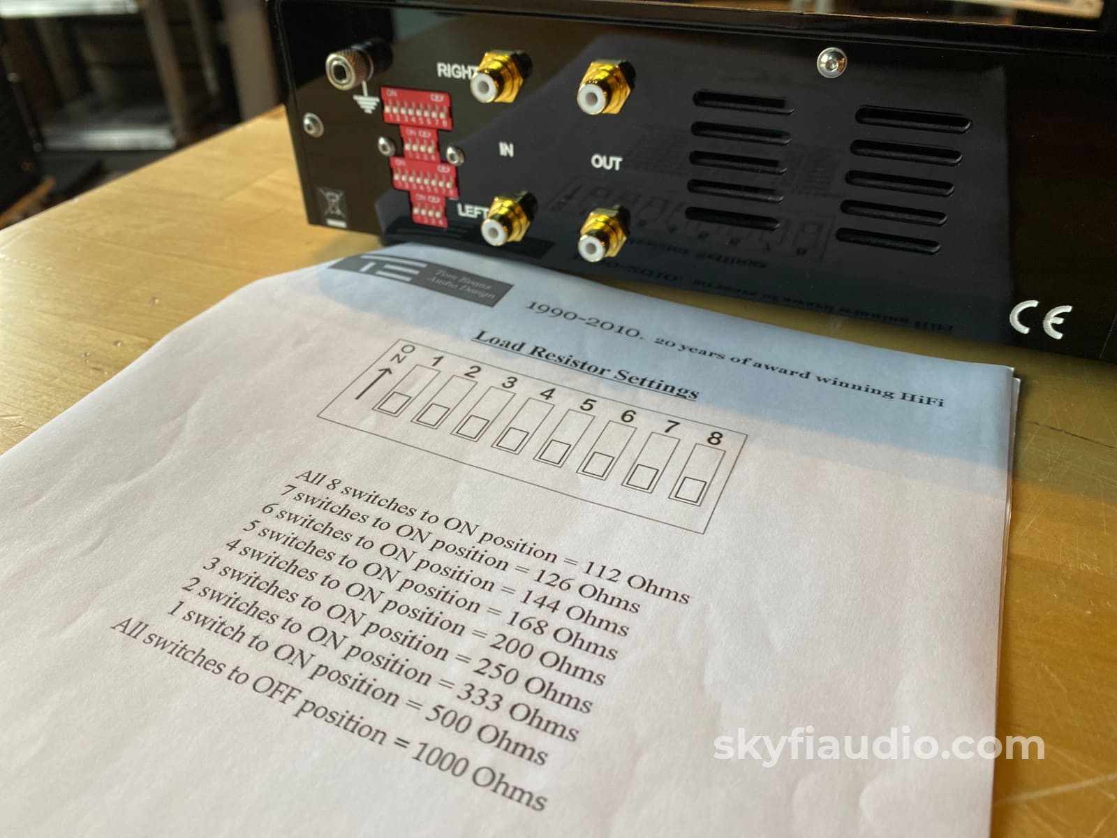 Tom Evans Groove+ Srx Mkii With Outboard Psu - Moving-Coil Phono Preamp Preamplifier