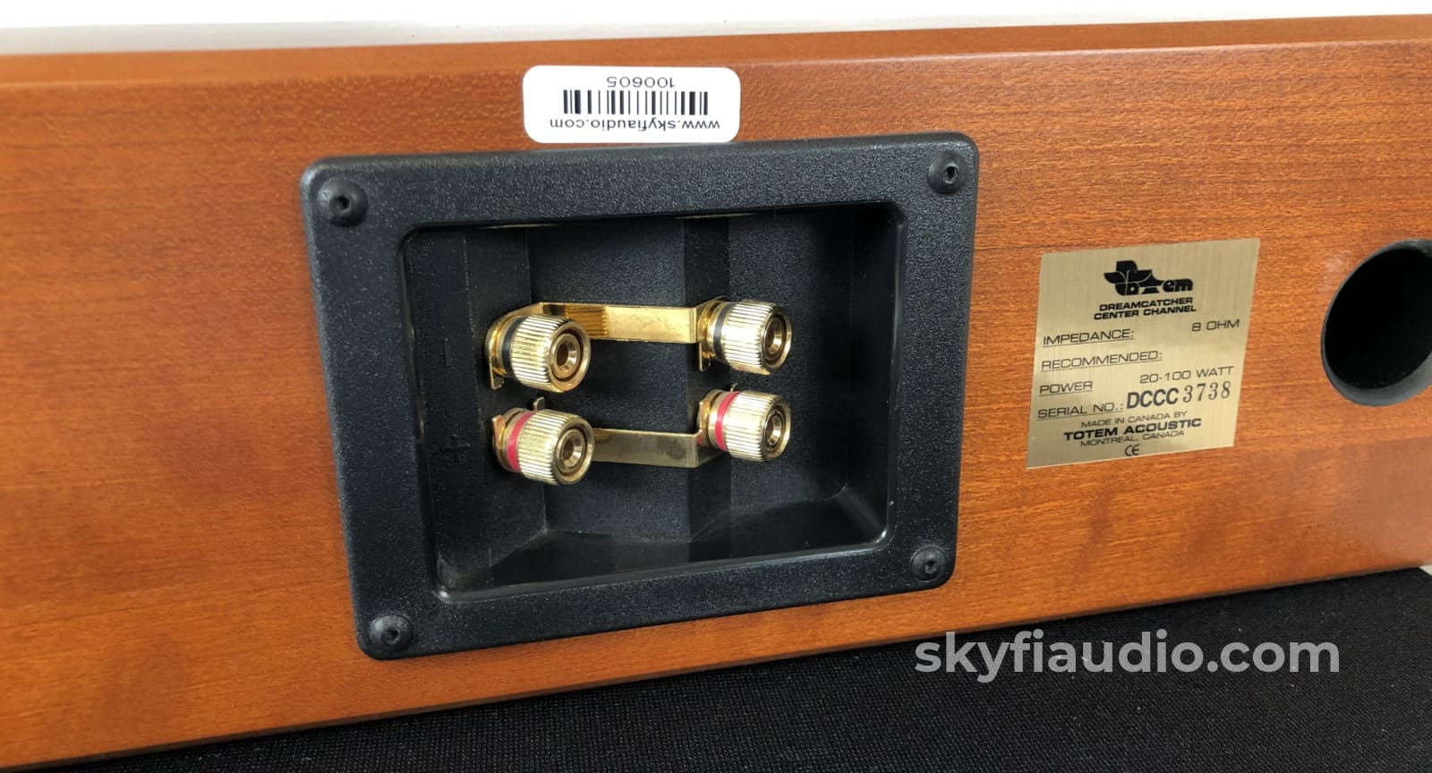 Totem Dreamcatcher Center Channel Speaker - Like New Gorgeous Mahogany Finish Speakers