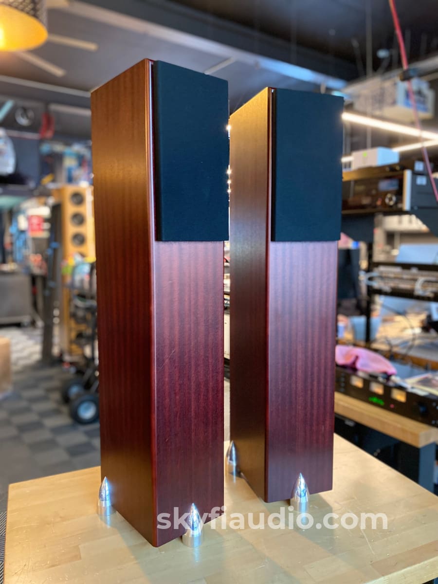 Totem Hawk Floorstanding Speakers - Deep Mahogany Finish Speakers