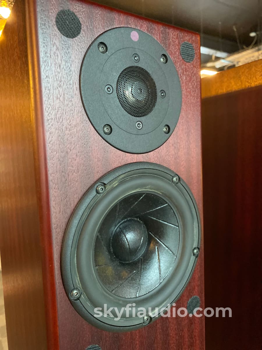 Totem Hawk Floorstanding Speakers - Deep Mahogany Finish Speakers