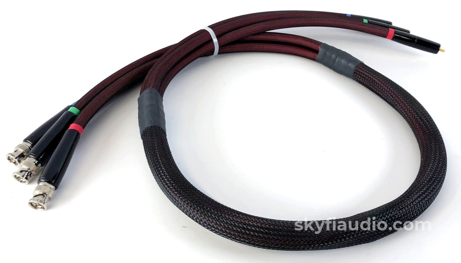 Transparent Cable - High Fidelity Rca To Bnc Component Video 4Ft Cables