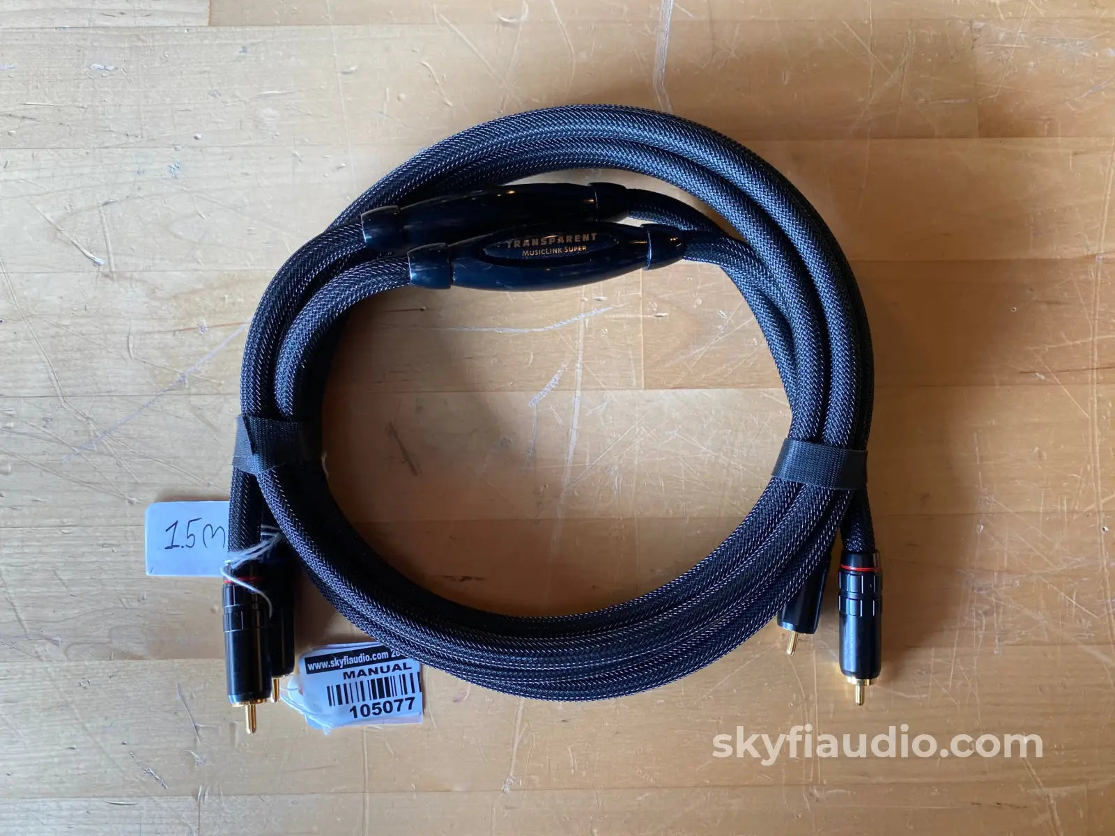 Transparent MusicLink Super RCA Interconnects (Pair) - 1.5m Transparent MusicLink Super RCA Interconnects (Pair) - 1.5m