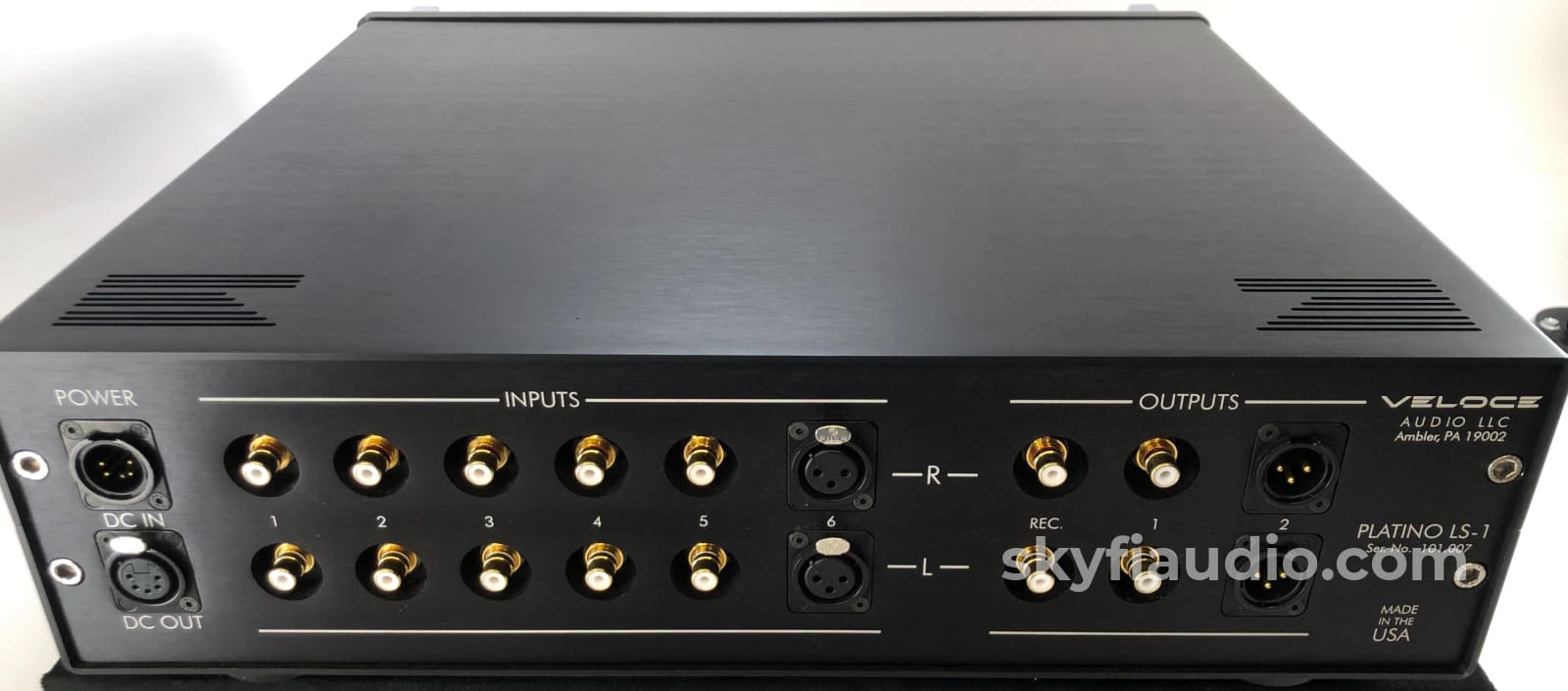 Veloce Audio - Lithio Series Ls-1 Line Stage Tube Preamplifier With Smartsupply Battery Power