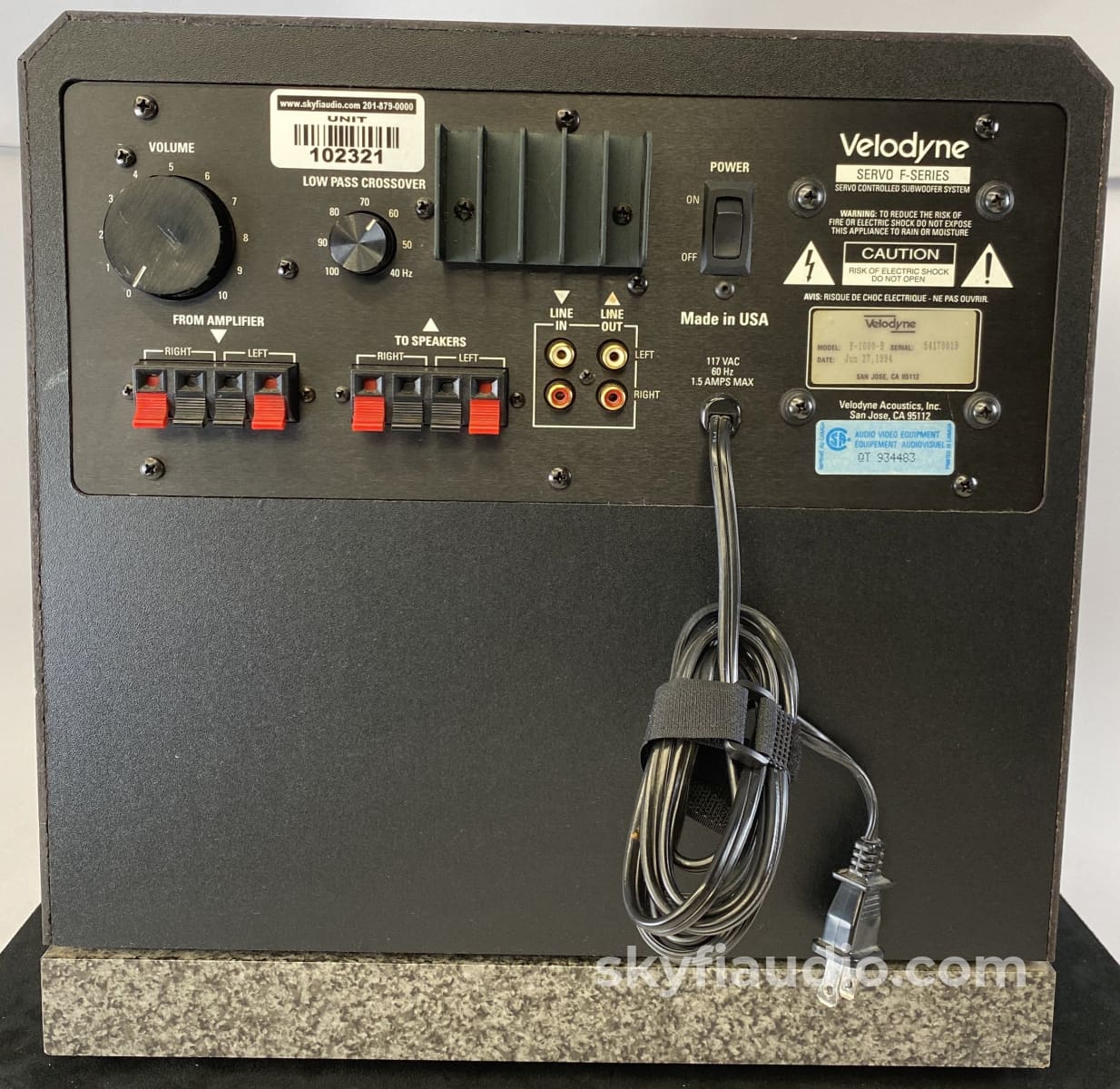 Velodyne Servo F-1000 - 10 Subwoofer Speakers