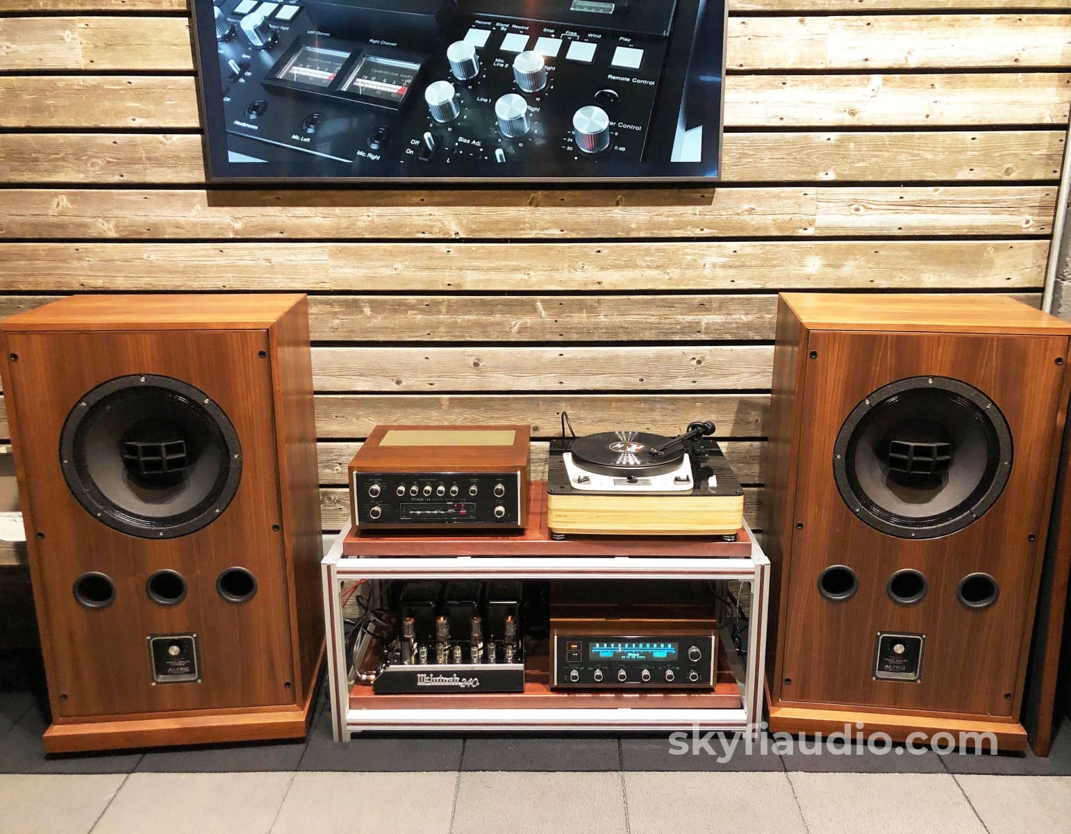 Vintage Mcintosh + Garrard Turntable Altec Lansing Speakers Skyfi Curated System