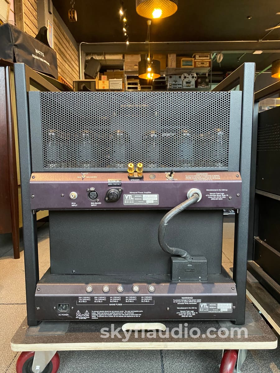 Vtl Mb-1250 Wotan Monobock Tube Amplifiers - Two Pairs Available Amplifier