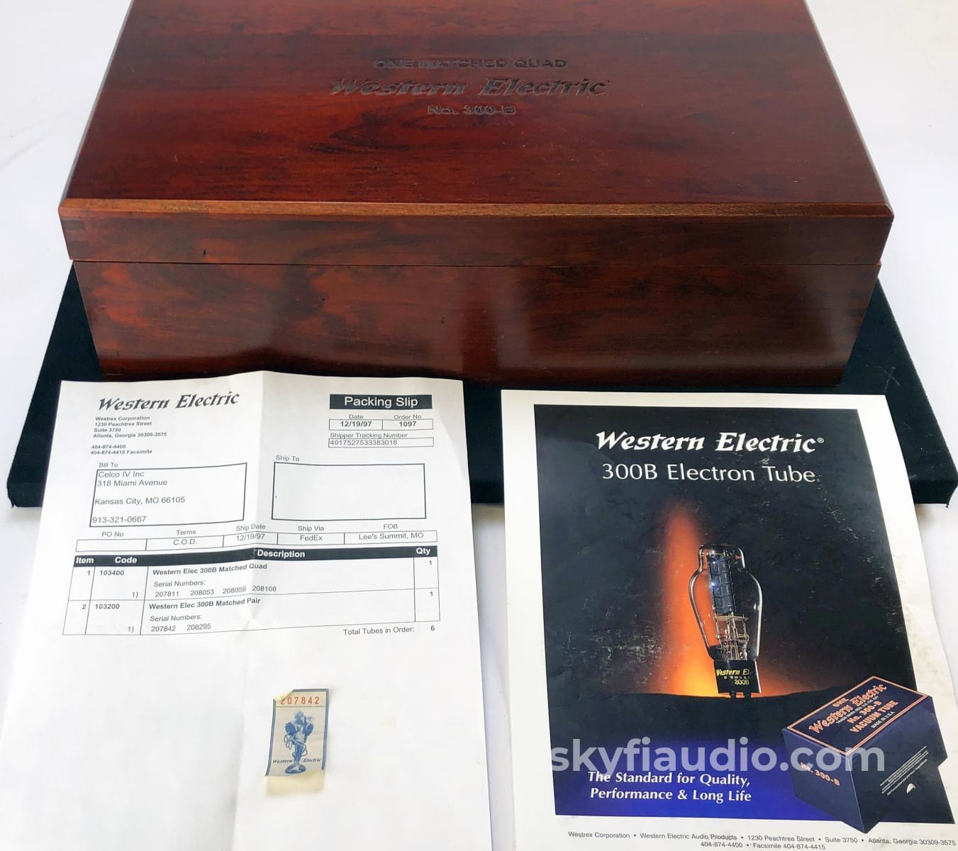Western Electric No. 300-B Re-Issue Nos Tubes - New Matched Quad Set (Set 1 Of 2) Accessory