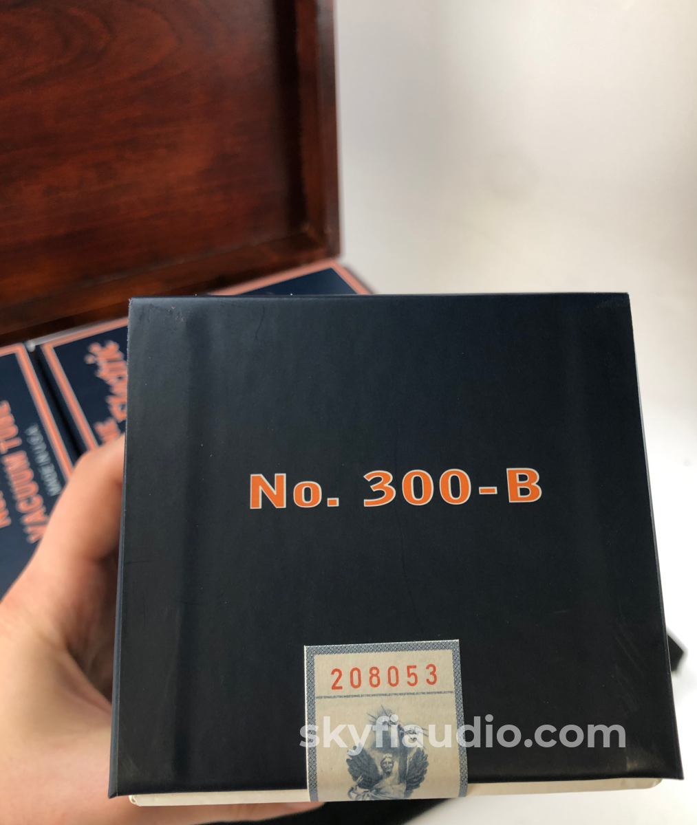 Western Electric No. 300-B Re-Issue Nos Tubes - New Matched Quad Set (Set 2 Of 2) Accessory