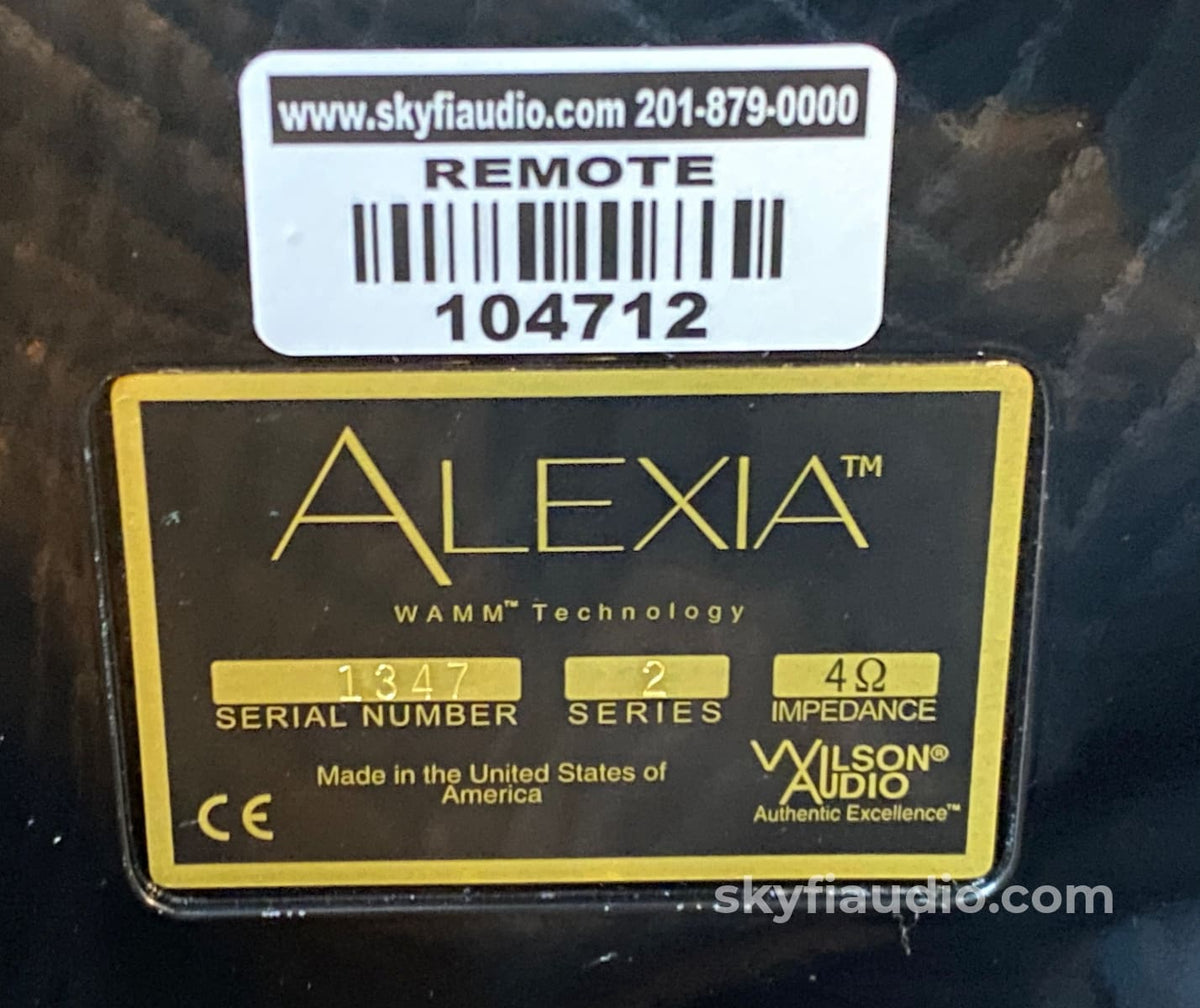 Wilson Audio Alexia Series 2 Speakers - Tas Editors Choice