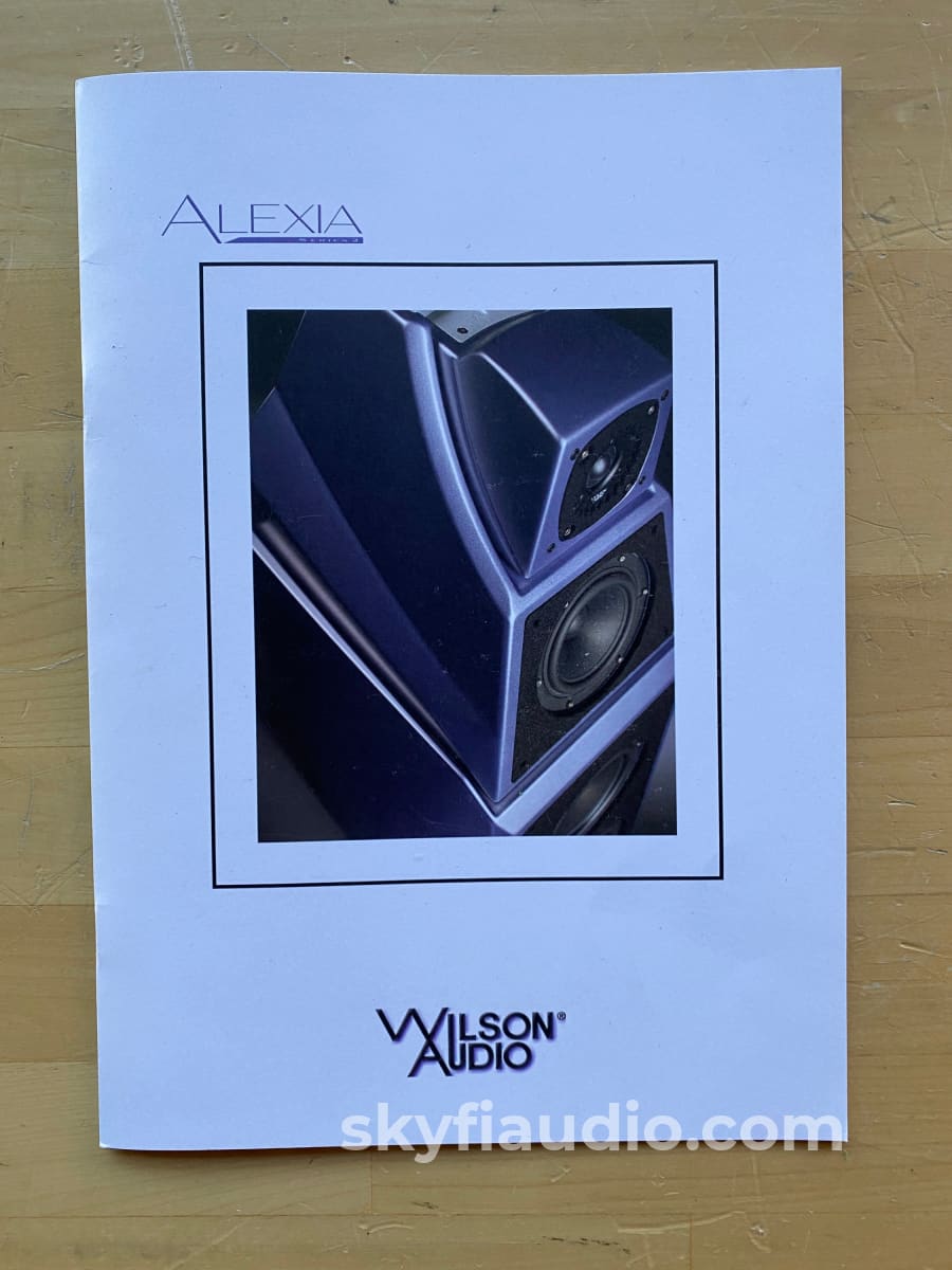 Wilson Audio Alexia Series 2 Speakers - Tas Editors Choice