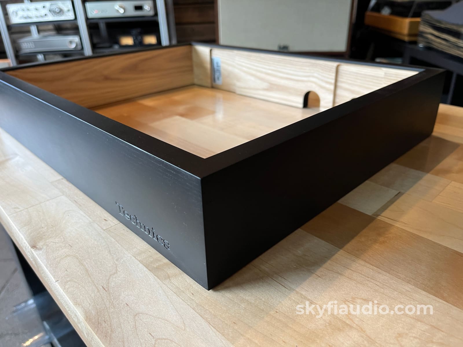 Wood Plinth For Technics Sl-1200G Only - Matte Black Accessory