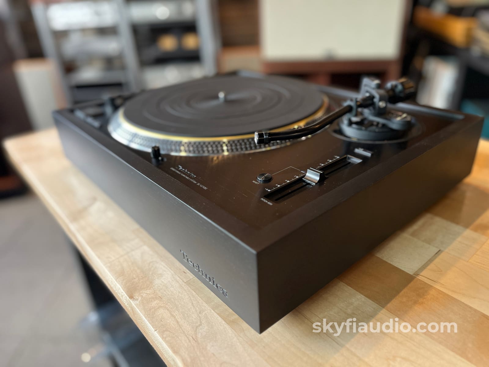 Wood Plinth For Technics Sl-1200G Only - Matte Black Accessory