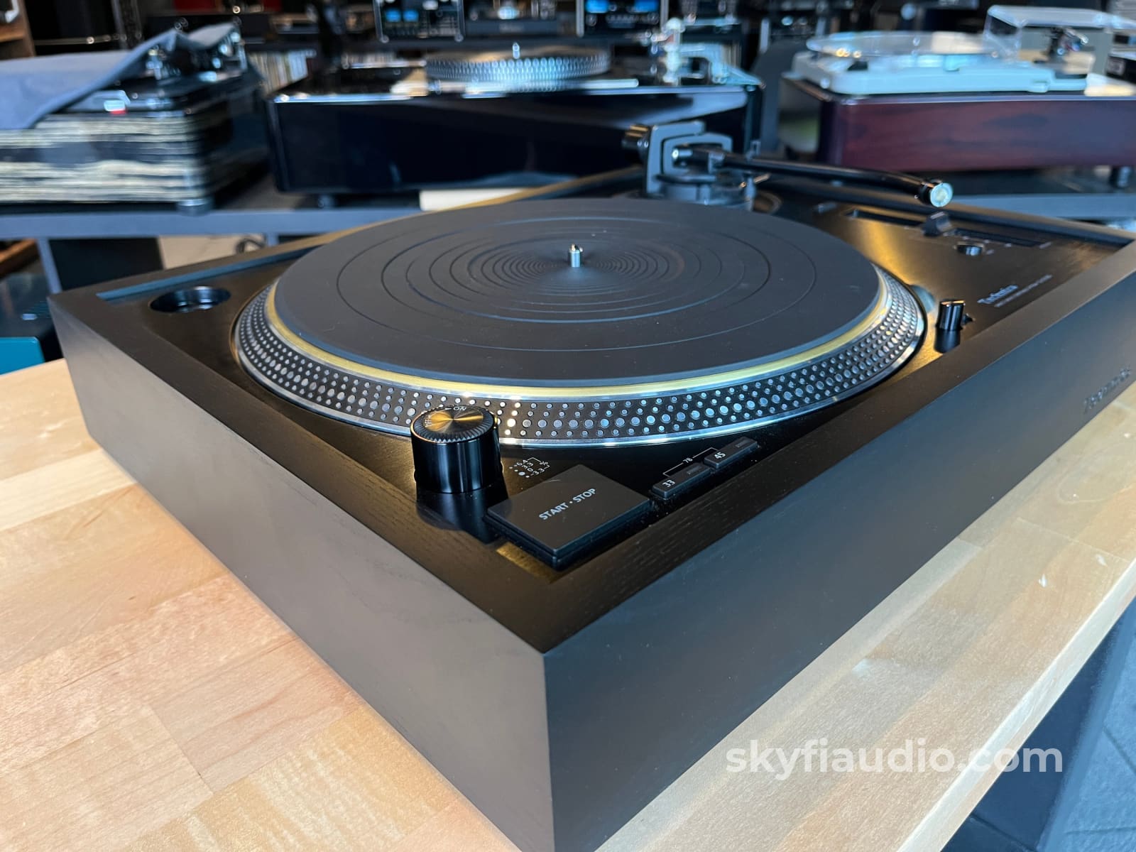 Wood Plinth For Technics Sl-1200G Only - Matte Black Accessory