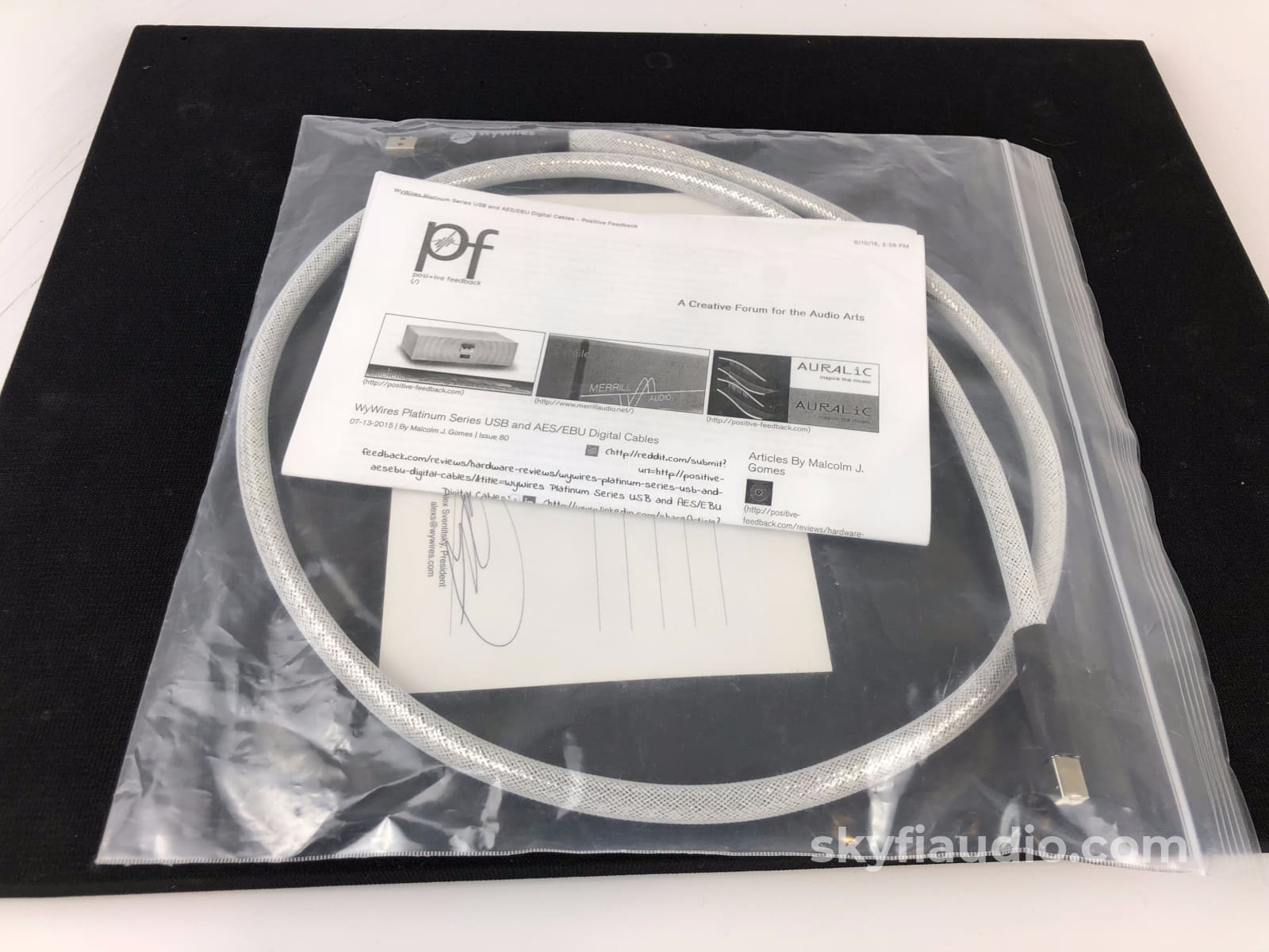 Wywires Platinum Series Digital Audio Usb Cable - 4 Cables