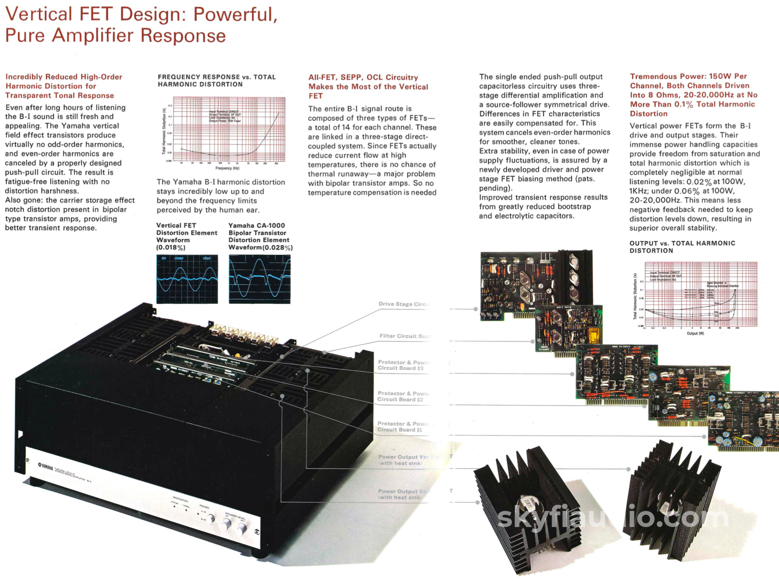 Yamaha B-1 - Rare Vfet Monster Amplifier With Vu Meter Module