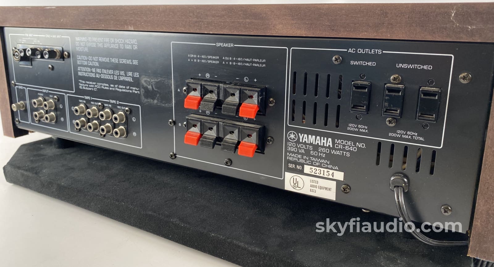 Yamaha Cr-640 Vintage Natural Sound Stereo Receiver Integrated Amplifier