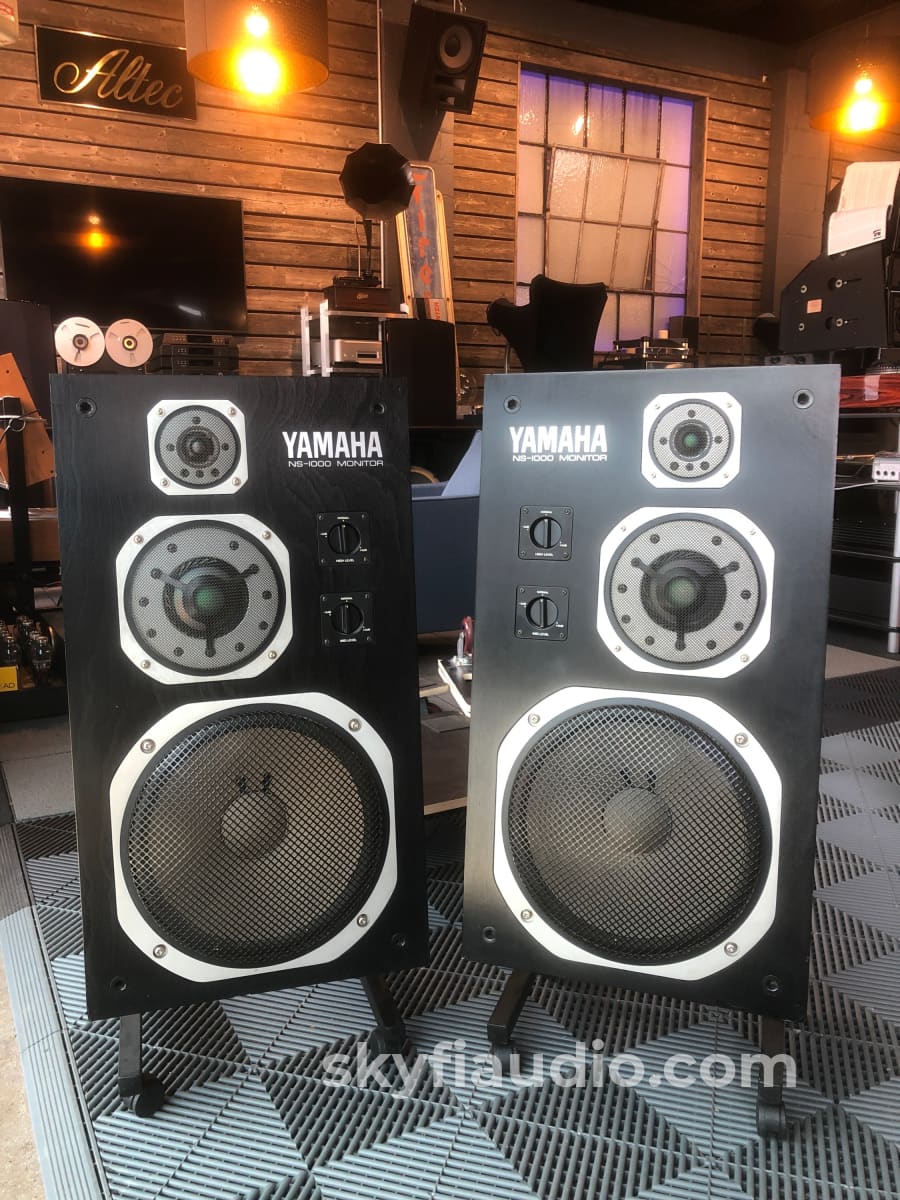 Yamaha Ns-1000M Vintage Studio Monitor Speakers With Beryllium Drivers!