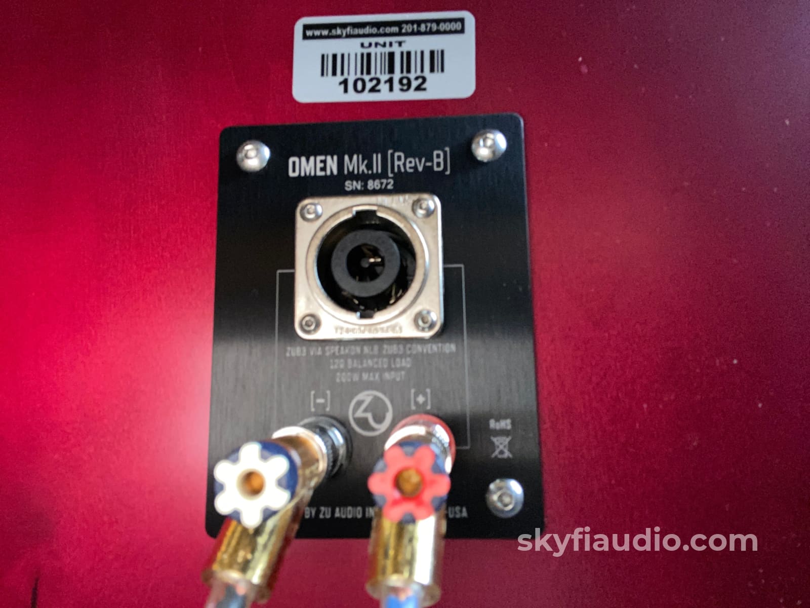 Zu Audio Omen Bookshelf Mk.ii Speakers - In Amazing Sangria Finish