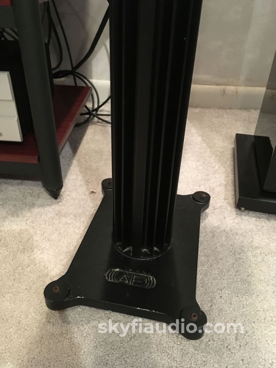 Acoustic Energy Ae-1 Speakers With Matching Stands