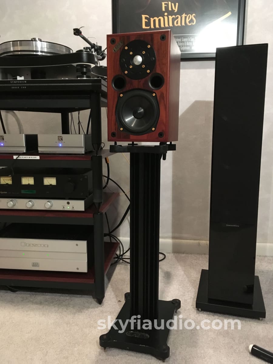 Acoustic Energy Ae-1 Speakers With Matching Stands