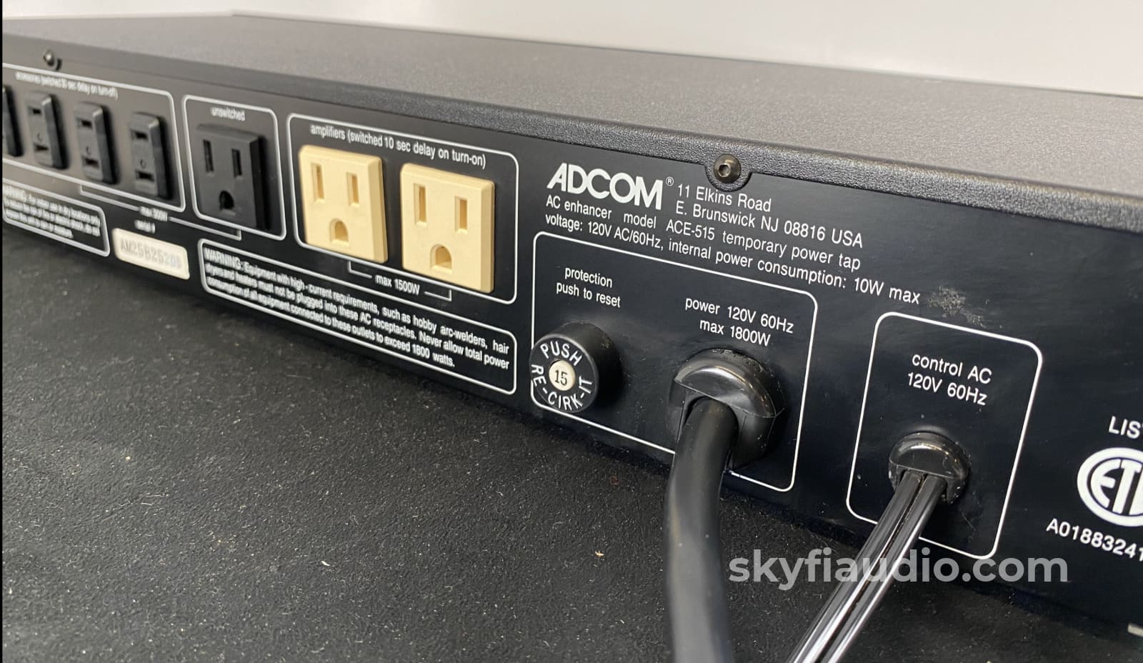 Adcom Ace-515 Ac Enhancer Power Strip & Switcher Conditioner