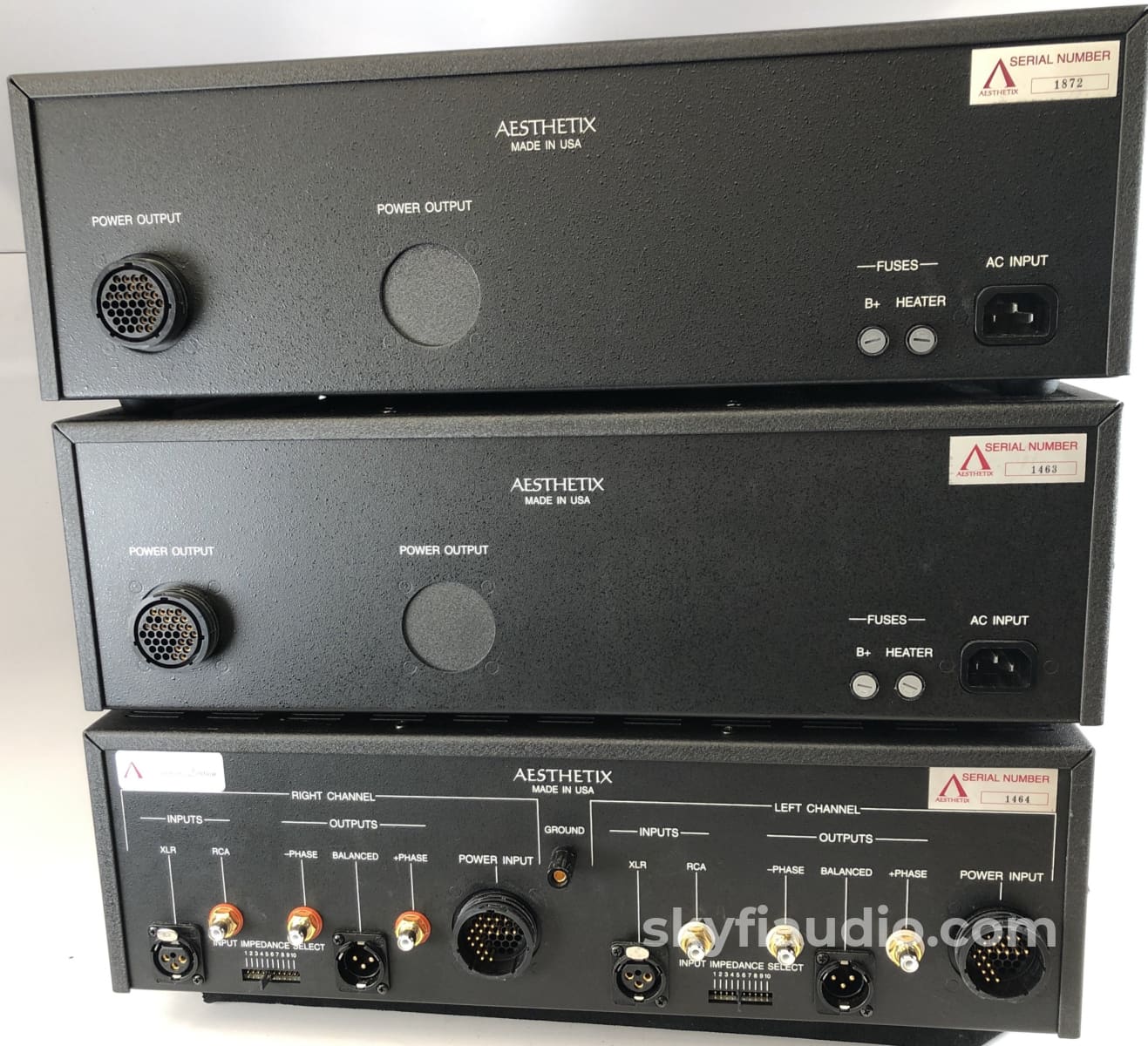 Aesthetix Io Signature All-Tube Phono Stage With Dual Power Supplies Preamplifier