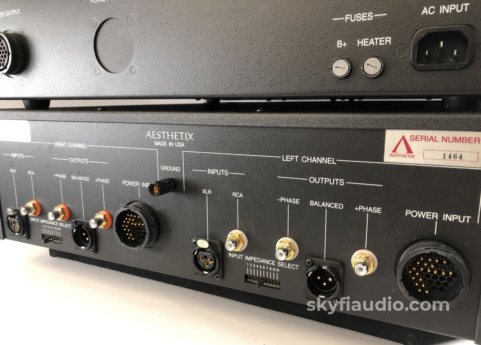 Aesthetix Io Signature All-Tube Phono Stage With Dual Power Supplies Preamplifier