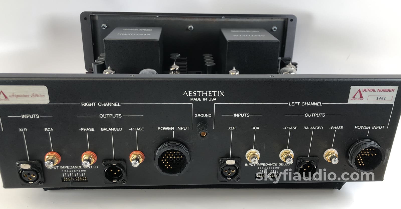 Aesthetix Io Signature All-Tube Phono Stage With Dual Power Supplies Preamplifier