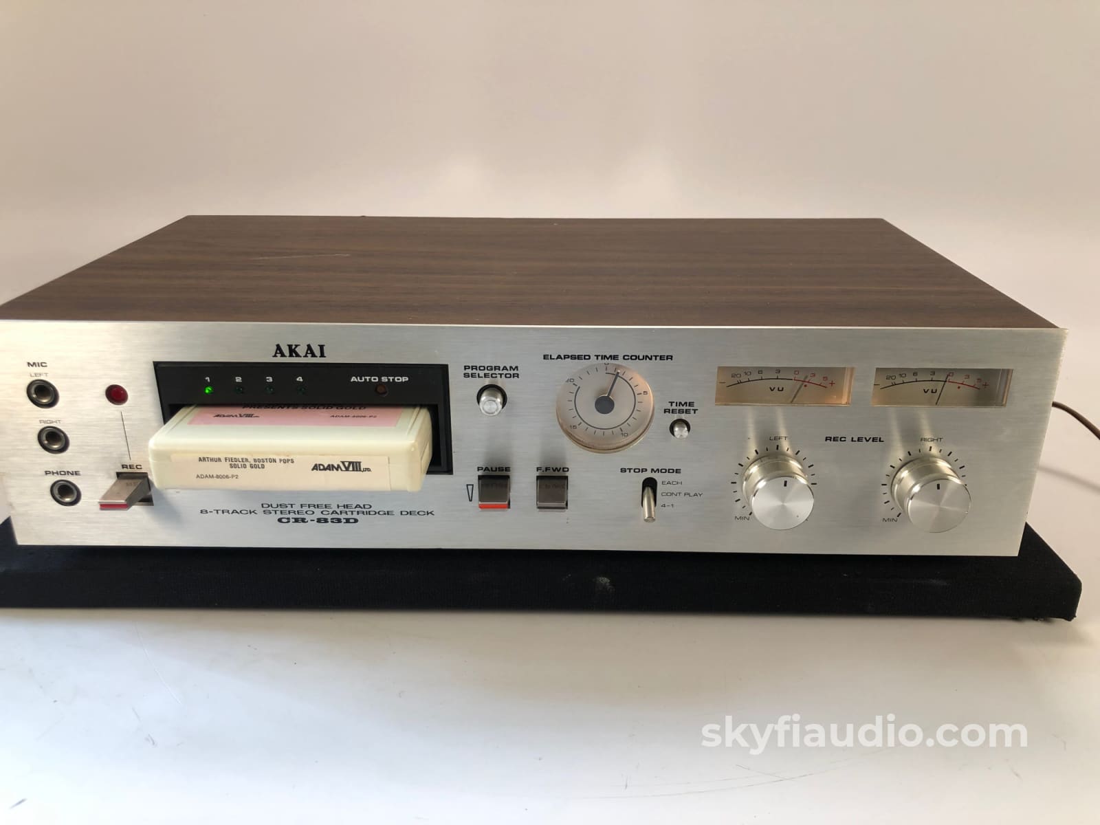 Akai Cr-83D 8-Track Tape Player - Cool Retro Piece! Deck