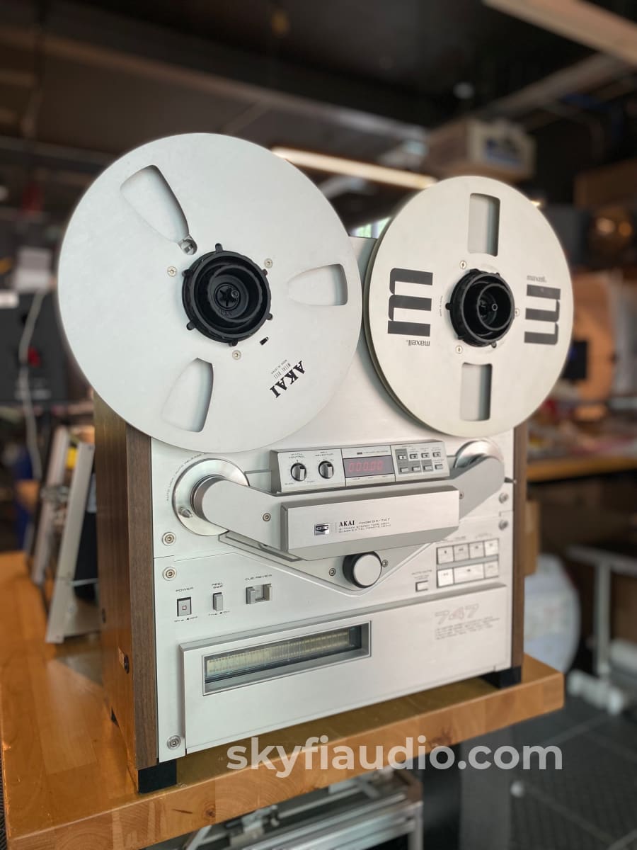 Akai Gx-747 Professional Reel To Tape Recorder - Restored Deck