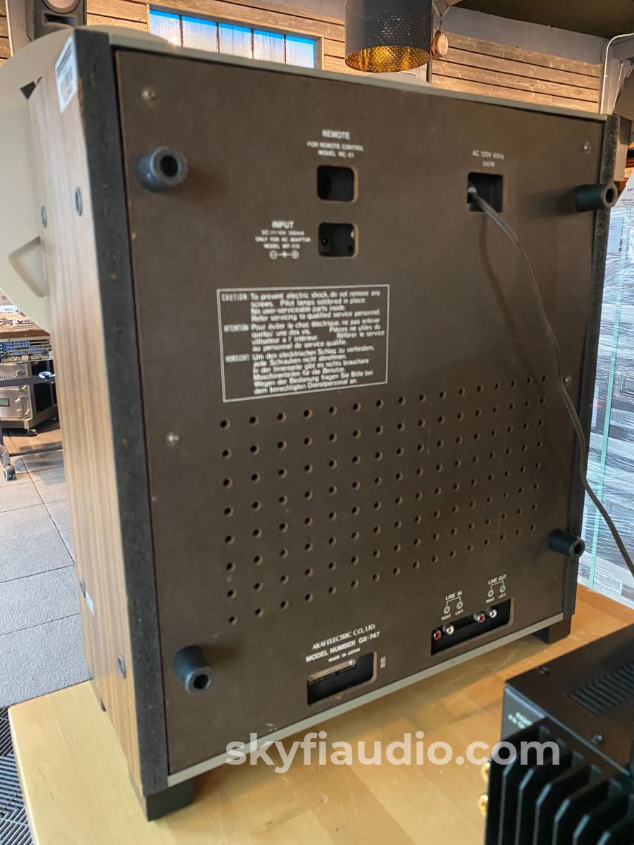 Akai Gx-747 Professional Reel To Tape Recorder - Restored Deck