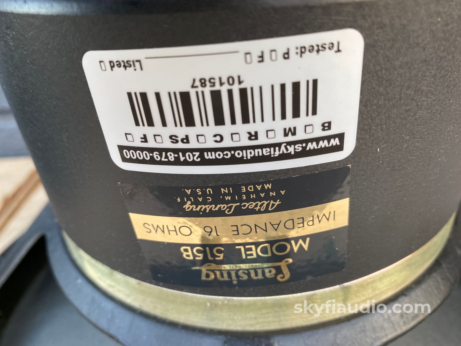 Altec Lansing 515-B Vintage Woofers Like New In Original Boxes! 16 Ohms Speakers