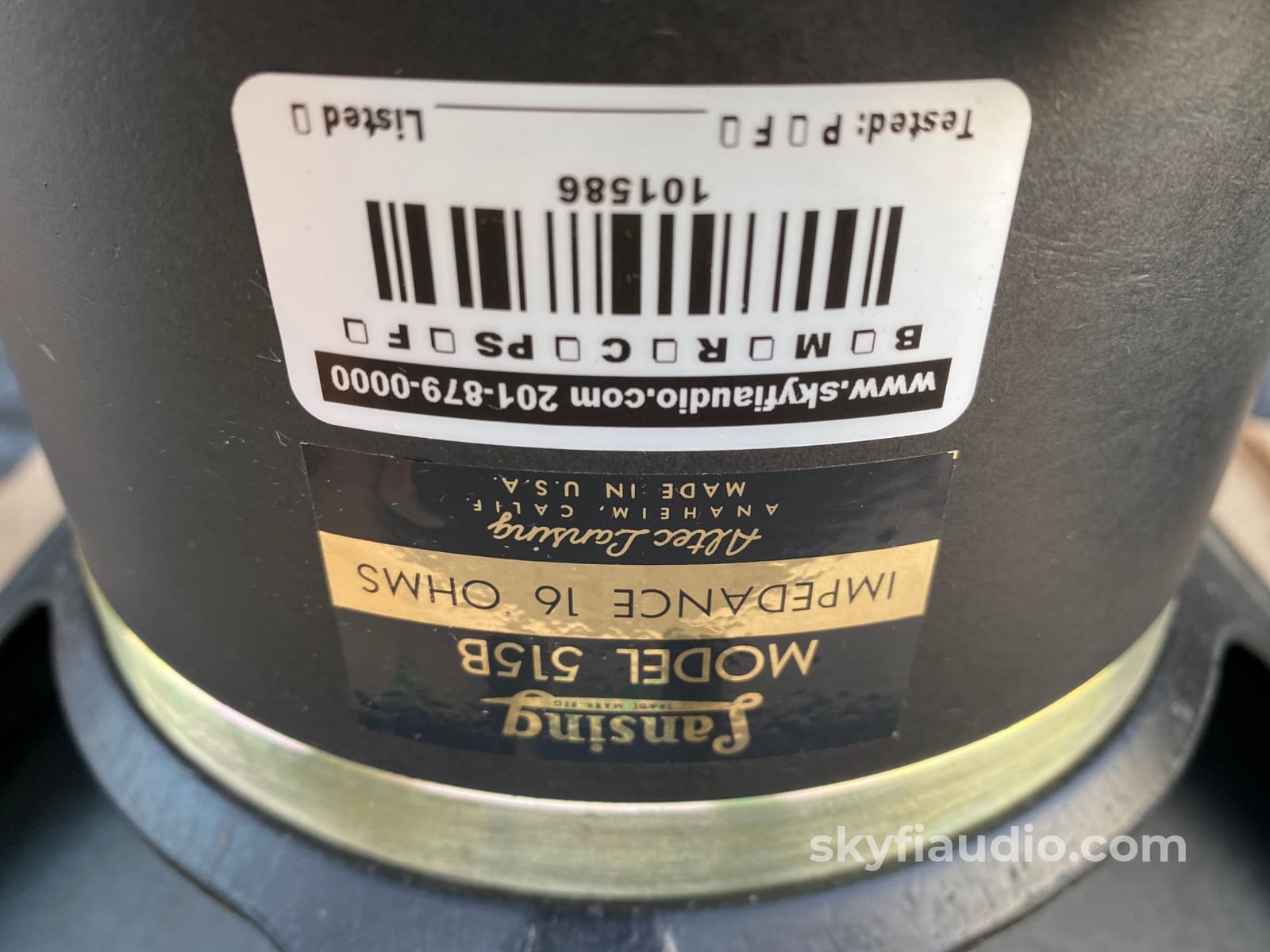 Altec Lansing 515-B Vintage Woofers Like New In Original Boxes! 16 Ohms Speakers