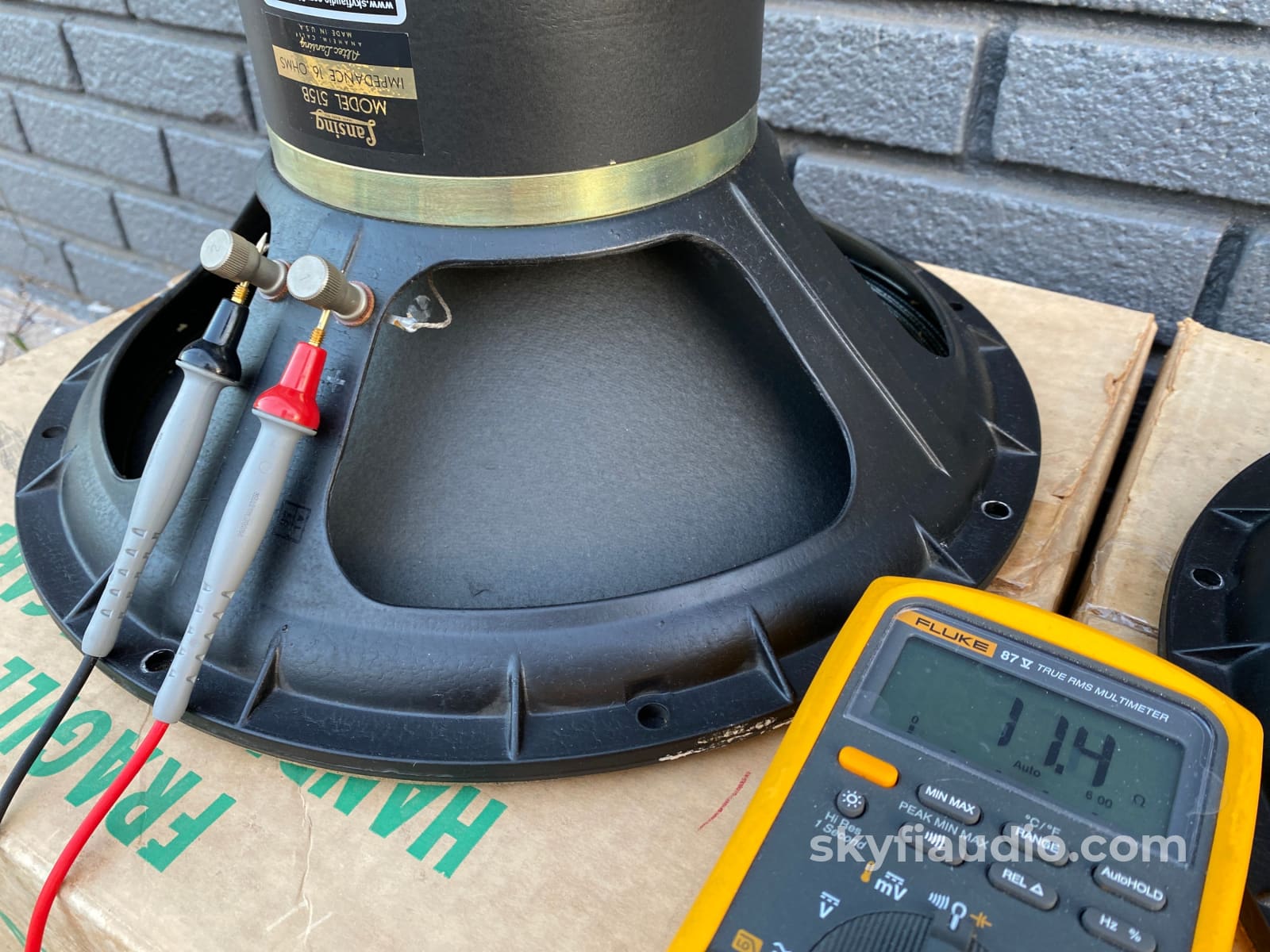 Altec Lansing 515-B Vintage Woofers Like New In Original Boxes! 16 Ohms Speakers