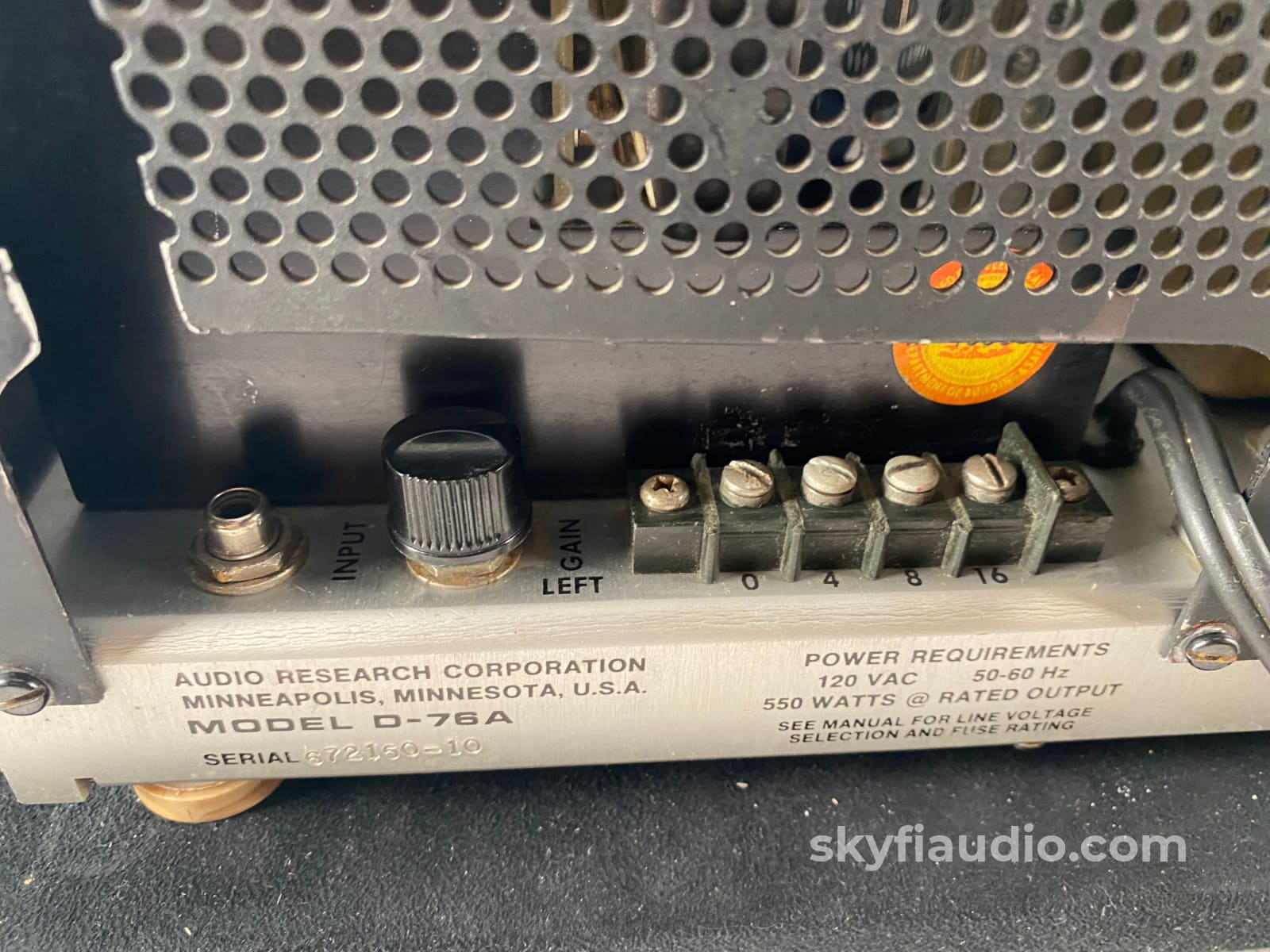 Audio Research D-76A Vintage All-Tube Amplifier Survivor Condition